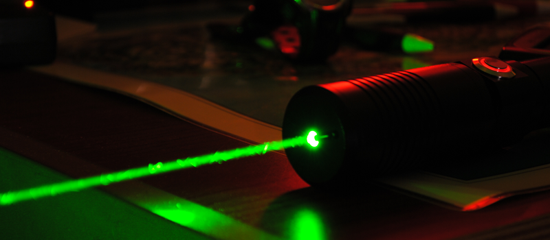 Green-colored laser
